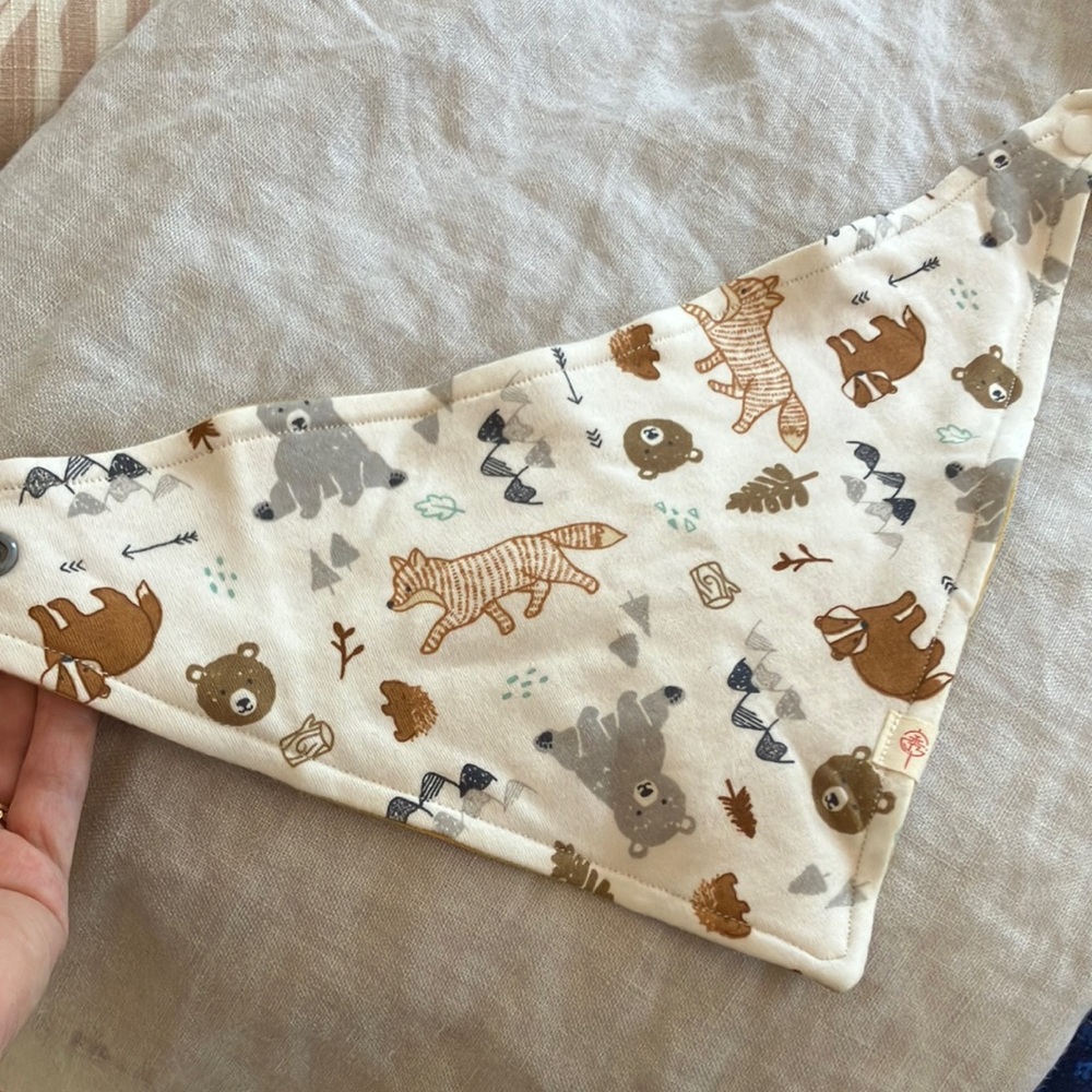 Kids Animal Print Bandana Bib